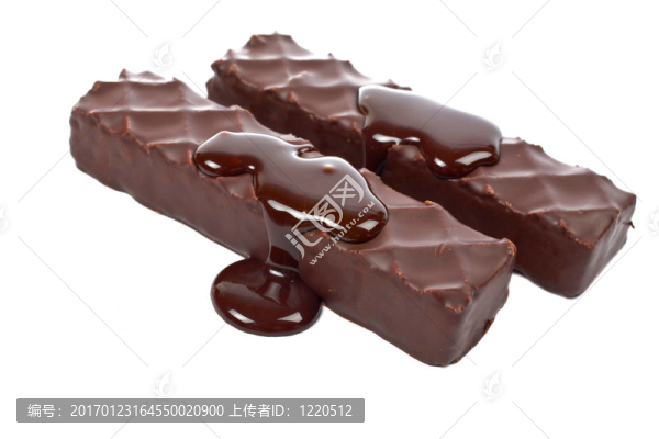 兩塊巧克力蛋糕