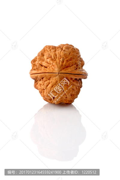 反映背景的核桃