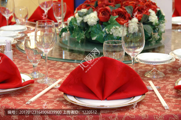 婚宴餐桌細節(jié)