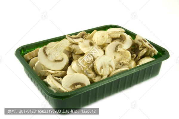 切片香菇蘑菇綠色包裝
