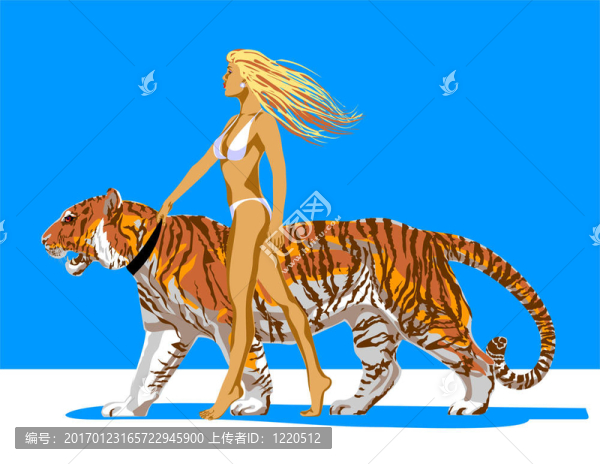 gerl_with_tiger