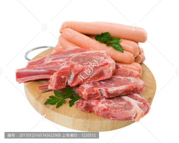 烤羊肉和牛肉香腸