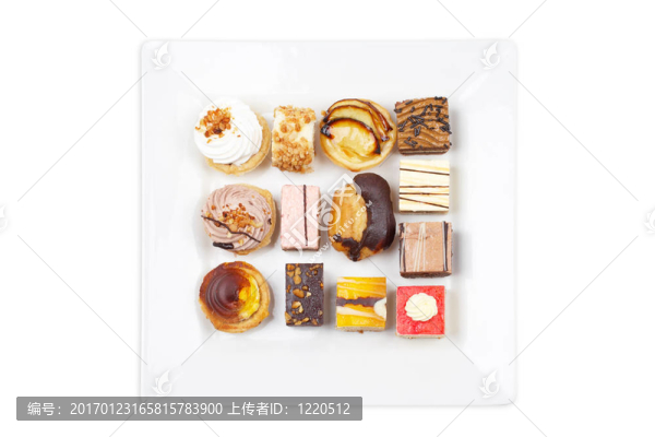 各式各樣美味的蛋糕
