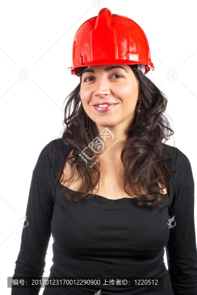 微笑的女建筑師
