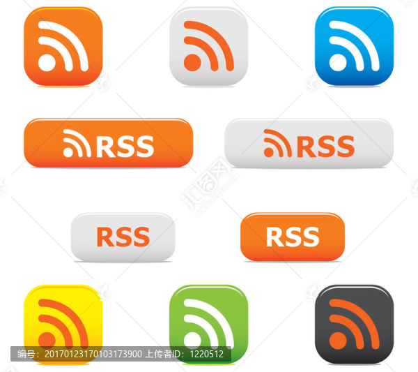 RSS按鈕和符號(hào)