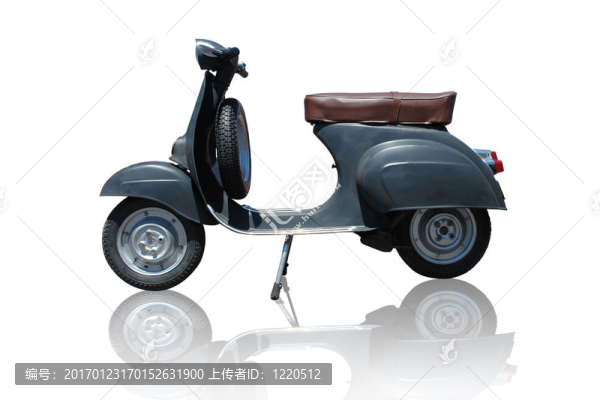 復古的偉士牌摩托車（路徑包括）