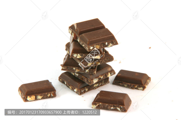 堆巧克力碎片