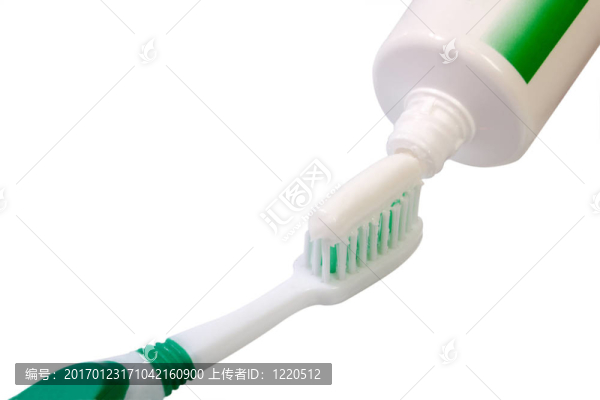 綠色的牙刷