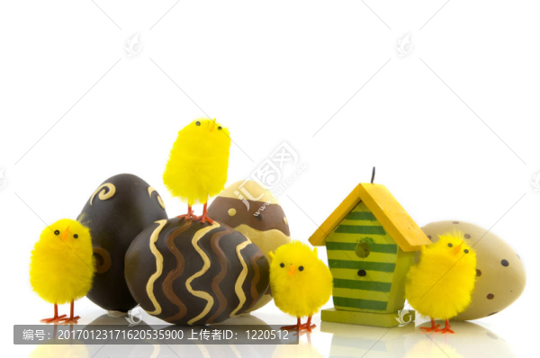 復活節(jié)雞蛋和小雞