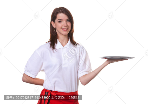 年輕女子提供五顏六色的雞尾酒作為一個(gè)年輕的女孩