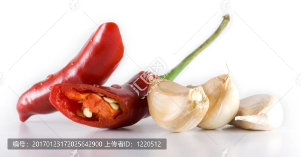 紅辣椒和大蒜