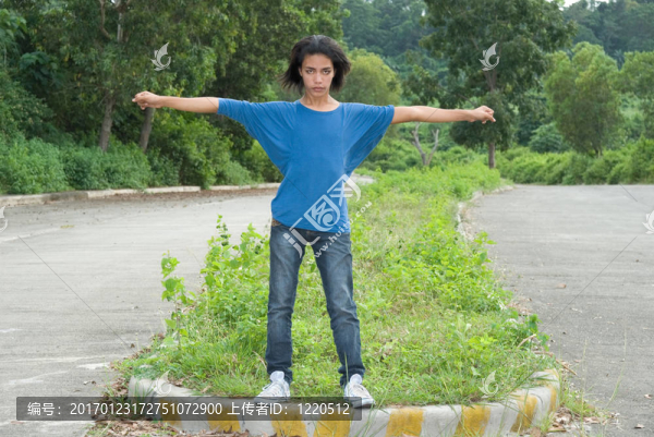 亞洲青少年芭蕾舞姿勢