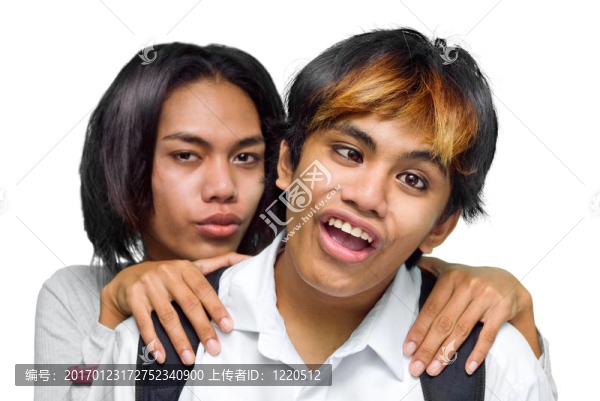 亞洲少年夫妻吵架