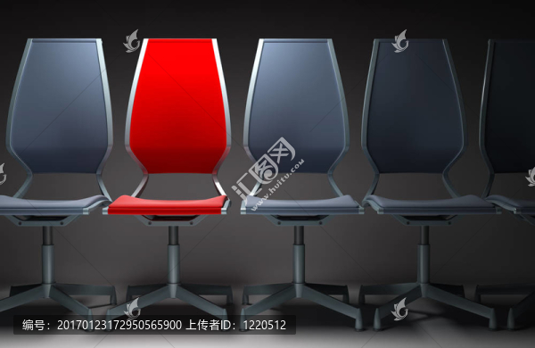 彩色辦公椅3D