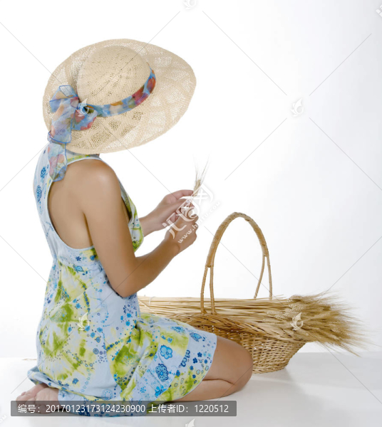 帶頂帽子的鄉(xiāng)下女人