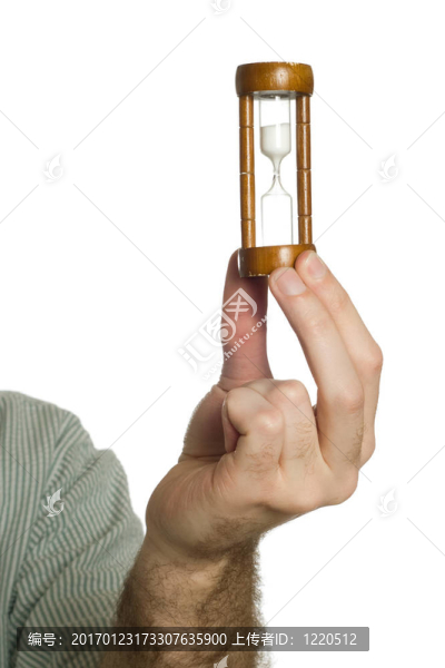 手持沙漏
