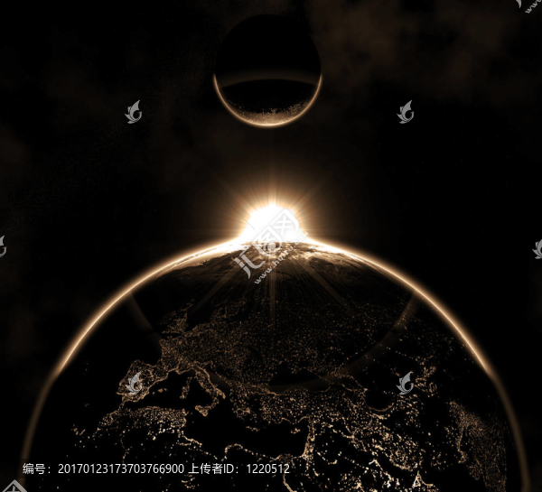 地球與Moon,Hi,Res