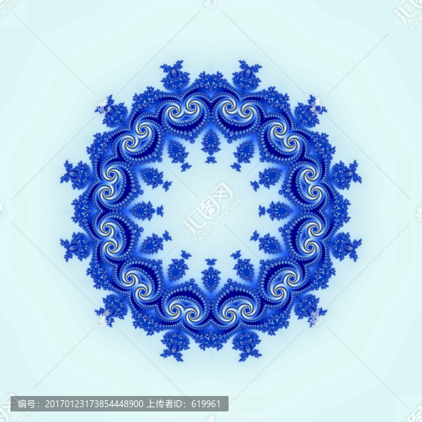 藍(lán)色拼花抽象圖案