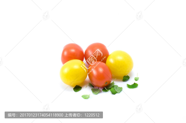 黃色和紅色的櫻桃西紅柿