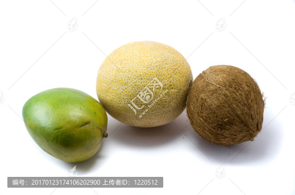 芒果；甜瓜和可可