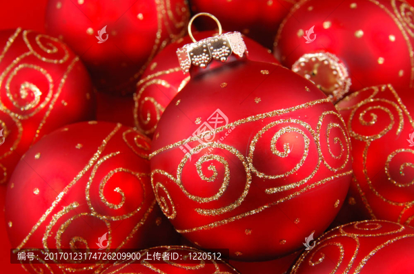 紅色的圣誕球