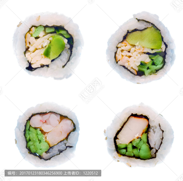 白色壽司。