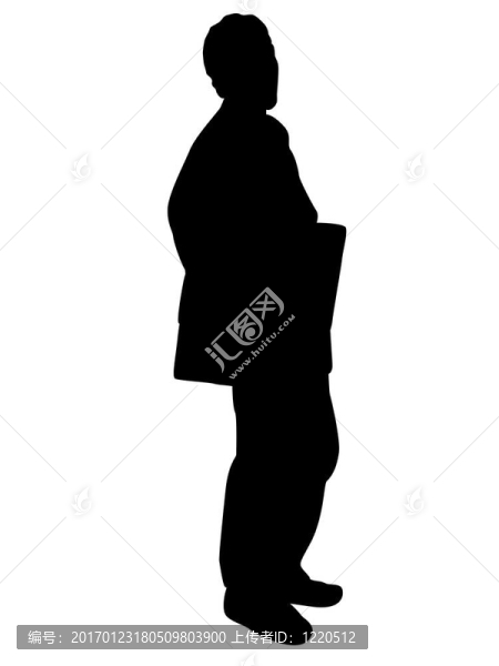 商人拿著他的辦公室包
