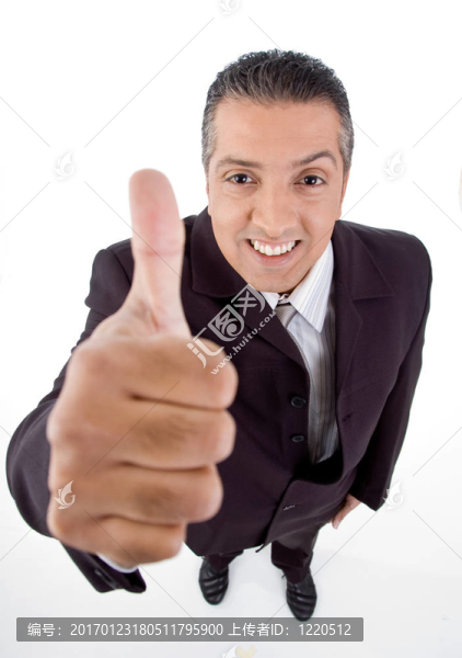 微笑經(jīng)理的頂端顯示大拇指-匯圖網(wǎng) www.fosd68.com 微笑經(jīng)理的頂端顯示大拇指