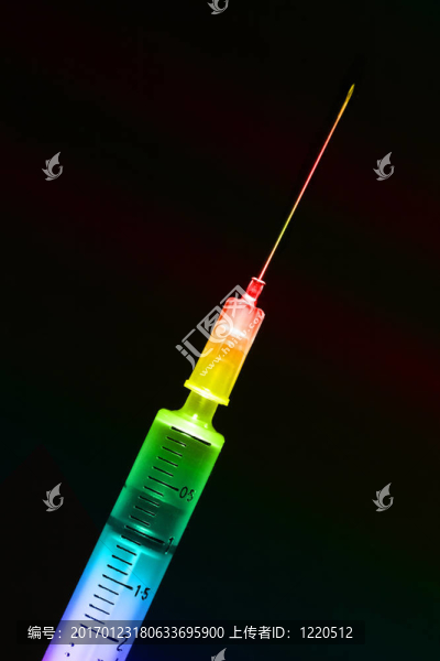 注射器的特寫