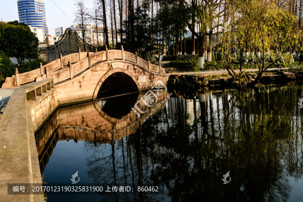寧波月湖,小橋-匯圖網(wǎng) www.fosd68.com 寧波月湖,小橋