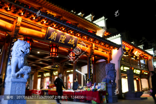 合肥城隍廟新年夜景