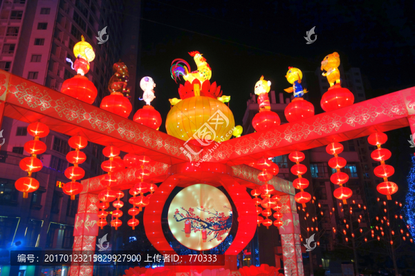 節(jié)日街景