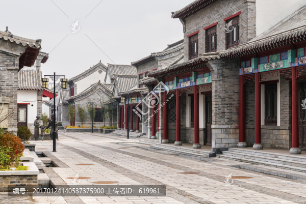 仿古建筑青磚灰瓦