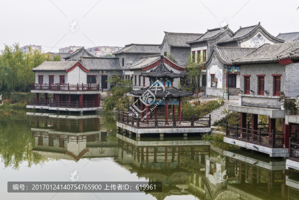 仿古建筑青磚灰瓦