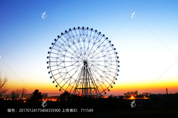 靜美黃昏摩天輪