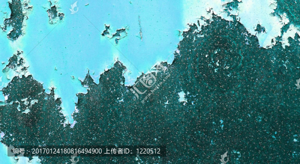 腐蝕金屬上的剝落漆