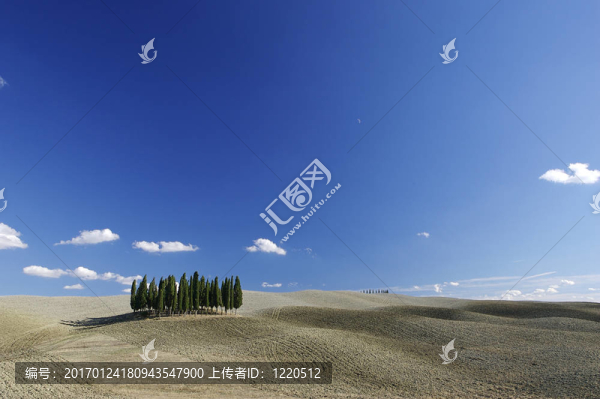 在夏天一個托斯卡納景觀