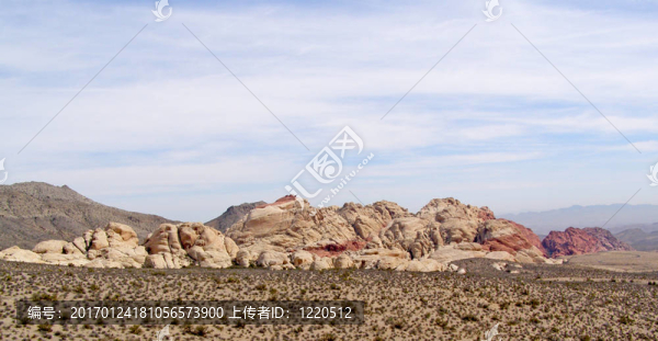 紅色的巖石露頭