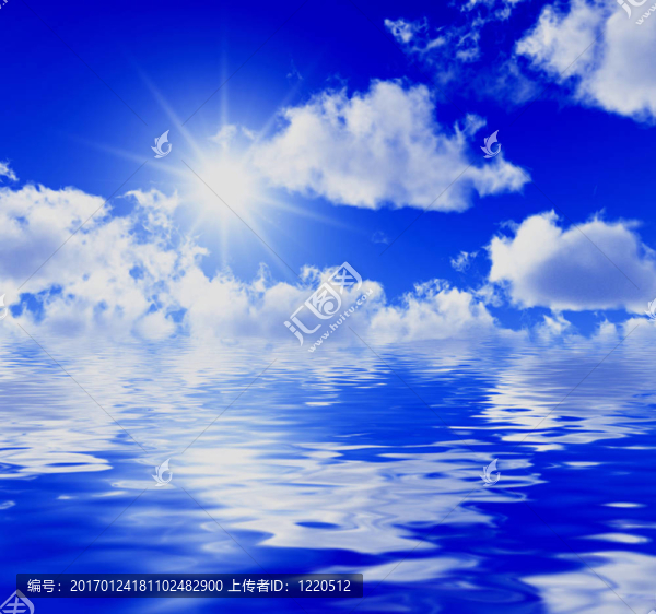 藍(lán)色的天空背景