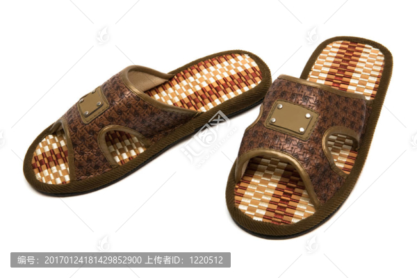 美麗的棕色拖鞋