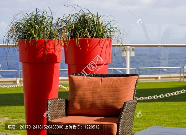 Cruise,Ship舒適的椅子