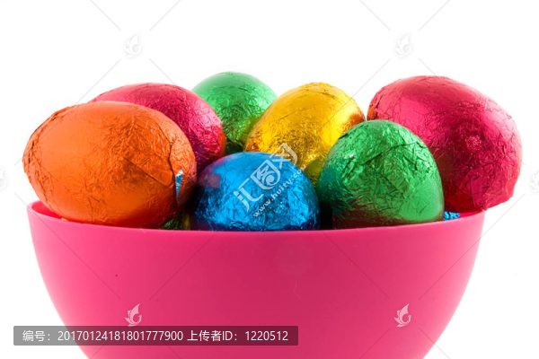 粉紅碗復(fù)活節(jié)雞蛋