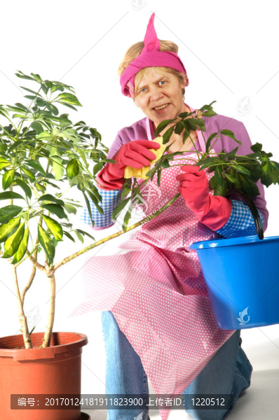 房屋妻子清潔工廠