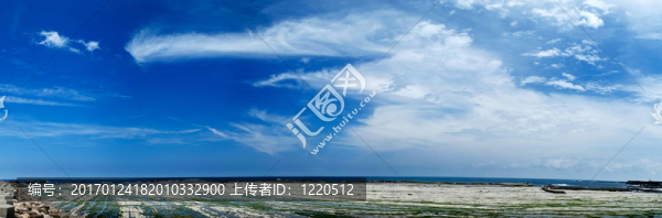 美麗的全景海灘