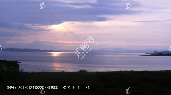 大陸上空的日出