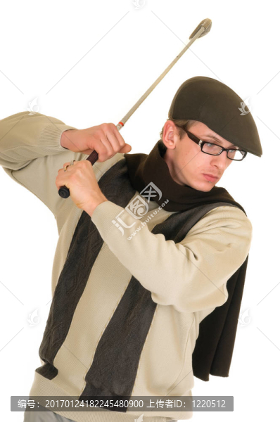 年輕的男球手