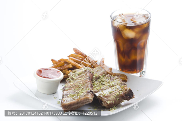 美國(guó)的新鮮排骨燒烤sausace牛至