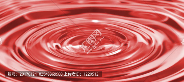 水滴沖擊后水上的圓