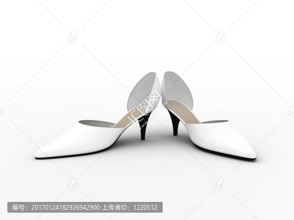 兩個(gè)白色的鞋子