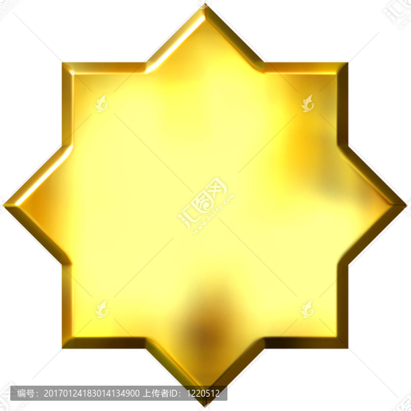 3D黃金8點(diǎn)星